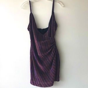 NBD mini dress sparkly, metallic, shimmery